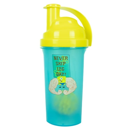 

SpongeBob SquarePants Never Skip Leg Day! 28-Ounce Protein Shaker Bottle