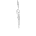 thumbnail image 2 of ANGARA Natural Diamond Concentric Circle Pendant in 14K White Gold for Women (Size-1.1mm| Color-H| Clarity-SI2) | April Birthstone, Anniversary, Jewelry Gift for Women | Natural Diamond Necklace, 2 of 8
