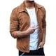thumbnail image 1 of Chaqueta informal de color sólido a la moda para hombre, chaqueta con cremallera para exteriores, chaqueta para herramientas Pompotops oipoqjl13238, 1 of 3