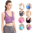 thumbnail image 2 of Jumpingount Sujetador de soporte definitivo de 3 piezas, transpirable para máxima comodidad, sujetadores sin costuras, sujetador deportivo Ropa interior blanco L, 2 of 6