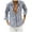 Navy, variant on Aueoeo Men's Fashion Striped Shirt Casual V Neck Long Sleeve Button Shirts Regular Fit Quick Dry Tees