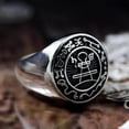 thumbnail image 4 of Anillo con el sello secreto de Salomón, sello del rey Salomón, anillos de acero inoxidable, amuleto mágico, joyería, 9, 4 of 5