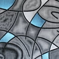 thumbnail image 7 of BizChair Modern Contemporary Area Rug, Blue Grey Black (5 Feet X 7 Feet), 7 of 7