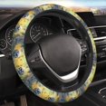 thumbnail image 5 of Susaid Flower Butterfly Skull Couple Print Elastic Car Steering Wheel Cover, 15 Inches Breathable Vehicle Steer Wheel Protector, Universal for SUV, Truck, 5 of 6
