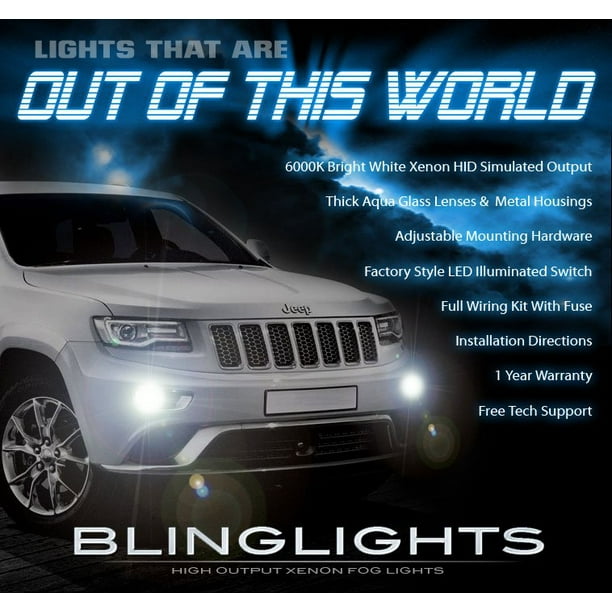 New 2014 2015 2016 Jeep Grand Cherokee Fog Lamp Driving Light Kit