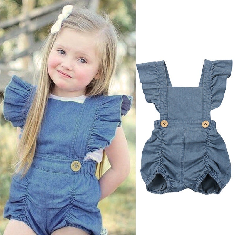 baby jeans romper