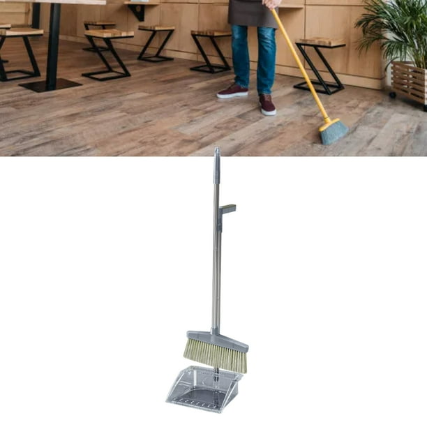 Juego De Recogedor De Escoba, Escoba De 33,9" Y Kit De Recogedor De 29,5" ConLargo Para Oficina En Casa