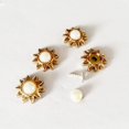 thumbnail image 2 of veasfak 10 Sets Pearl Studs Rivets Spikes for DIY Shoes Bags Decor Gold, 2 of 9