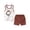 U, variant on Otqutp Little Child Clothes Set 1-7 Years Children Sleeveless Vest T Shirt Top+Long Pant Outfit Elastic Waist Shorts Set 2Pcs Summer Clothes Set(U,5-6 Years)