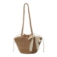 thumbnail image 2 of Fmbmuo Natural Handwoven Straw Tote Bag for Women Large Capacity, Boho Woven Rattan Bag Handmade Shoulder Handbag, 2 of 4