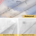 thumbnail image 4 of No Hook Shower Curtains with Snap-in Liner Set, Beach Lighthouse Waterproof Hotel Style Bathroom Shower Curtain, Coastal Ocean Ship Sky Oil Painting Breathable Mesh Top Window Bath Curtains 36''x72'', 4 of 9