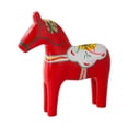 thumbnail image 3 of Estatua de caballo de madera, figura de animal, artesanía, escultura moderna para sala de estar rojo, 3 of 8