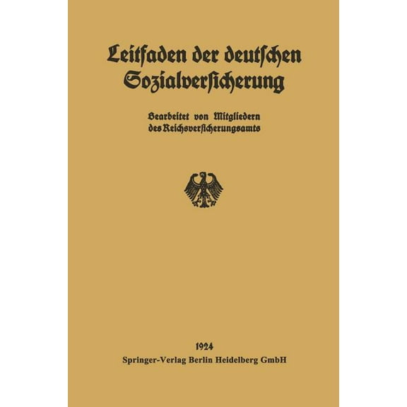 Leitfaden Der Deutschen Sozialversicherung (Paperback)