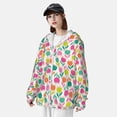 thumbnail image 3 of KLL Tulipes Imprimé Fleurs Hommes Femmes UPF 50+ Protection Solaire Veste à Capuche Manches Longues Pêche Randonnée Performance Chemise-TTG, 3 of 7