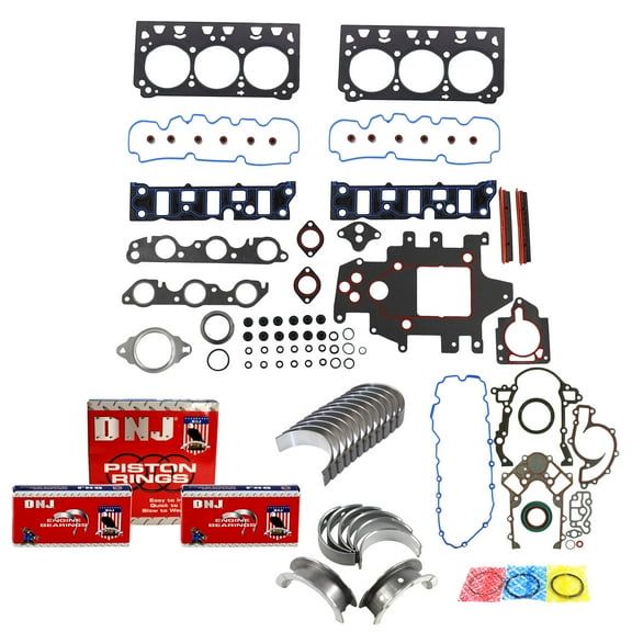 DNJ RRK3183A Re-Ring Kits Set Fits Cars & Trucks 01-03 Buick Pontiac 3.8L OHV