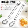 thumbnail image 3 of Altsales Egg Beater Flat Whisk Stainless Steel Spiral Whisk Spring Whisk Sauce Whisk, 3 of 9