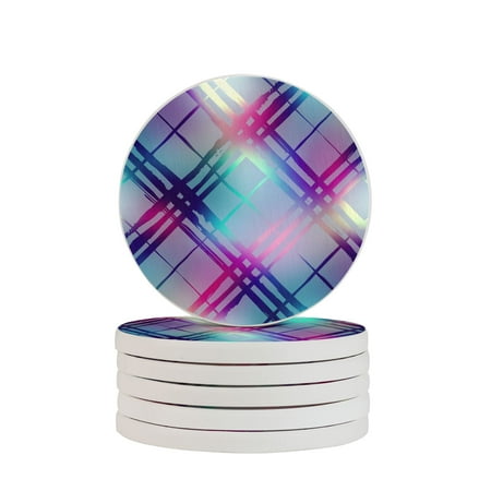 

Circular Drink Coasters Set Geometric Polygon Background Beautiful Home Decor Diatomite Heat-Resistant Diatomite Protect Table Countertop