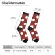 thumbnail image 2 of Fotbe Maroon And White Polka Dot Calcetas Largas con Estampado para Hombre y Mujer – Calcetas de Compresión Transpirables y Elásticas, Viajar y Uso Diario Talla 5-11, 2 of 6