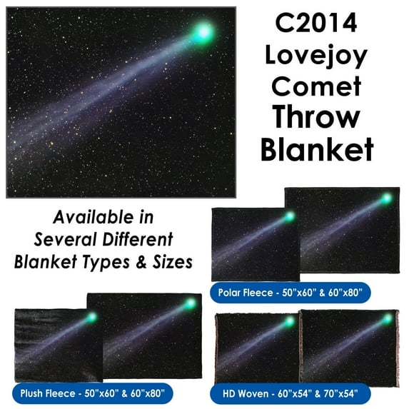 C/2014 Lovejoy Comet - Throw Blanket / Tapestry Wall Hanging (Polar Fleece, 60"x80")