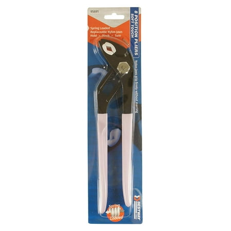 Best Way Tools 95691 Tongue & Groove Plier with Soft Nylon Jaw, 1-3/4
