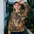 thumbnail image 2 of Uorisanigo Sweatshirt for Kids Fashion Long Sleeve Pullover Crop Tops Soft Girls Half Zip Sweatshirt Oversized Camouflage Deer Hunting Sweatshirts Pullover Jackets Fall Trendy Outerwear, 2 of 7