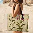 thumbnail image 4 of Floral Beige Vintage Textile Pattern Repeat Outdoor Picnic Blanket, Foldable Waterproof Beach Mat, Portable Beach Blanket for Beach Camping, Hiking, Family Concerts, 4 of 7