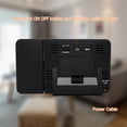 thumbnail image 3 of Relaj de alarma de proyeción para dormitorio con término higrómetro proyecto digital relaj de techo Pantalla LED descuidado Con Cargador USB 180 Conarmas Rotable Duales Duales, 3 of 7