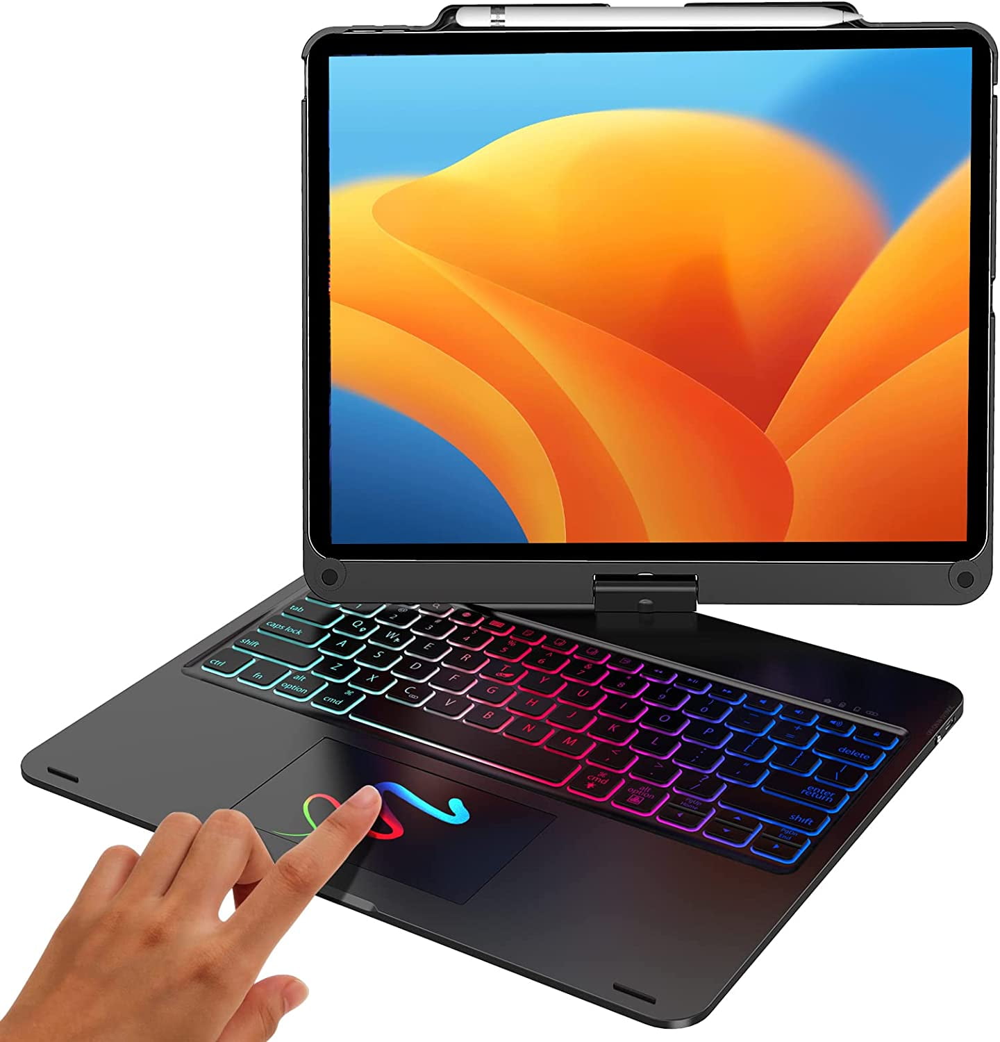 Touchpad Keyboard Case for iPad Pro 12.9 2021 5th Generation/2020 4th