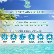 Tropical Oasis Daily Multivitamin for Kids, Liquid Supplement for Complete Daily Vitamin with 14 Essential Nutrients, Orange Flavor, 16 fl oz, 32 Servings