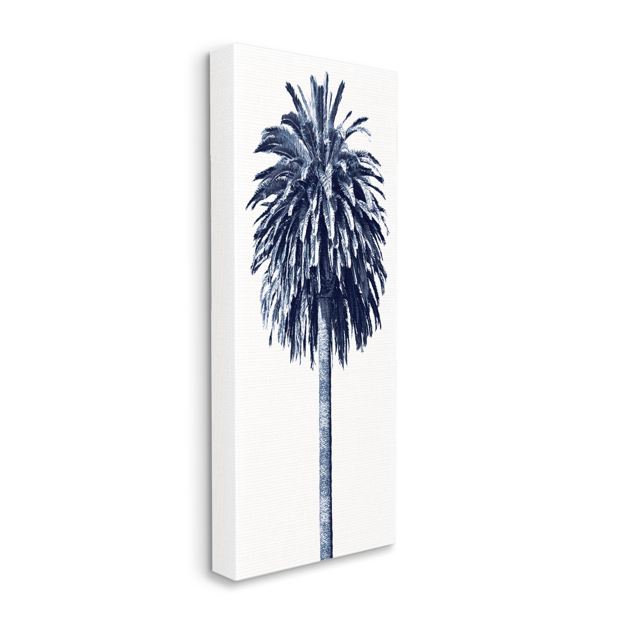 Stupell Industries Tall Tropical Palm Tree Plant Greyscale Photography Canvas Wall Art, 20 x 48, Design by Devon Davis