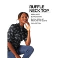thumbnail image 4 of Lee Women's All Purpose Short Sleeve Ruffle Neck Top, 4 of 5