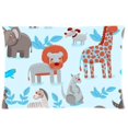 thumbnail image 1 of RYLABLUE Seamless Pattern With Cartoon Animals Pillow Case 20x30 inches Two Sides Print, 1 of 1