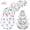 Style 3, variant on Threns 10Pcs Bowl Covers Reusable, 5 Size Elastic Cloth Bowl Covers for Bread Proofing Stretch Food Covers Washable for Food Fruits Leftover, Geometric Pattern