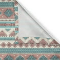 thumbnail image 4 of Ambesonne Tribal Valance Pack of 2, Aztec Art Style, 42"X18", Cream Aqua and Peach, 4 of 5