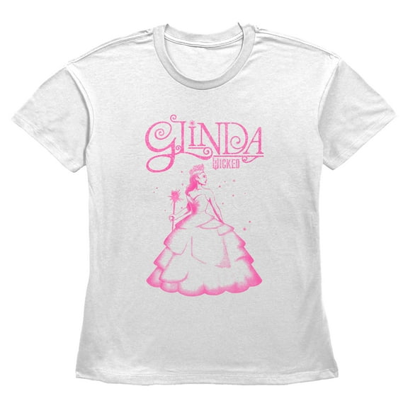 Women's Wicked Glinda Distressed Graphic T-Shirt