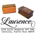 thumbnail image 1 of Personalized Wood Mounted Rubber Stamp Custom Family Return Address Stamp Engagement Gift, 1 of 1