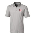 thumbnail image 2 of Men's Cutter & Buck Gray Utah Utes Big & Tall Forge Tonal Stripe Stretch Polo, 2 of 3