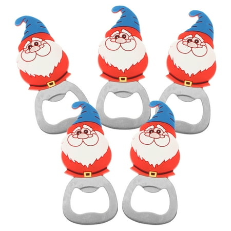 

5 PCS Wine Opener Bottle Corkcircle Christmas Party Supplies Beer for Wedding Santa Openers
