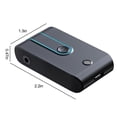 thumbnail image 3 of EGNMCR Récepteur de Signal Bluetooth pour Voiture Convertisseur Audio Bluetooth 5.0 pour Voiture Prend en Charge la Lecture de Musique Sans Perte/la Navigation Vocale/les Appels Mains Libres Récepteur Bluetooth, 3 of 7