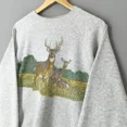 thumbnail image 2 of Vintage 90s White-Tailed Deer Wildlife Sweatshirt XL Animal Graphic Crewneck, 2 of 4