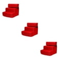 thumbnail image 4 of relayinert Pet Dog Stairs Ladder Ramp Puppy Removable Steps 3 Washable for Sofa Indoor Red 35 x 30 x 30cm 3Set, 4 of 6