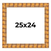 25x24 Frame Beige Real Wood Picture Frame Width 3 inches | Interior Frame Depth 0.5 inches |