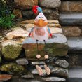 thumbnail image 1 of Resina jardín pollo estatua arte granja tonto pollo escultura ornamento decoración (rojo) Sywqhk Libre de BPA, 1 of 7