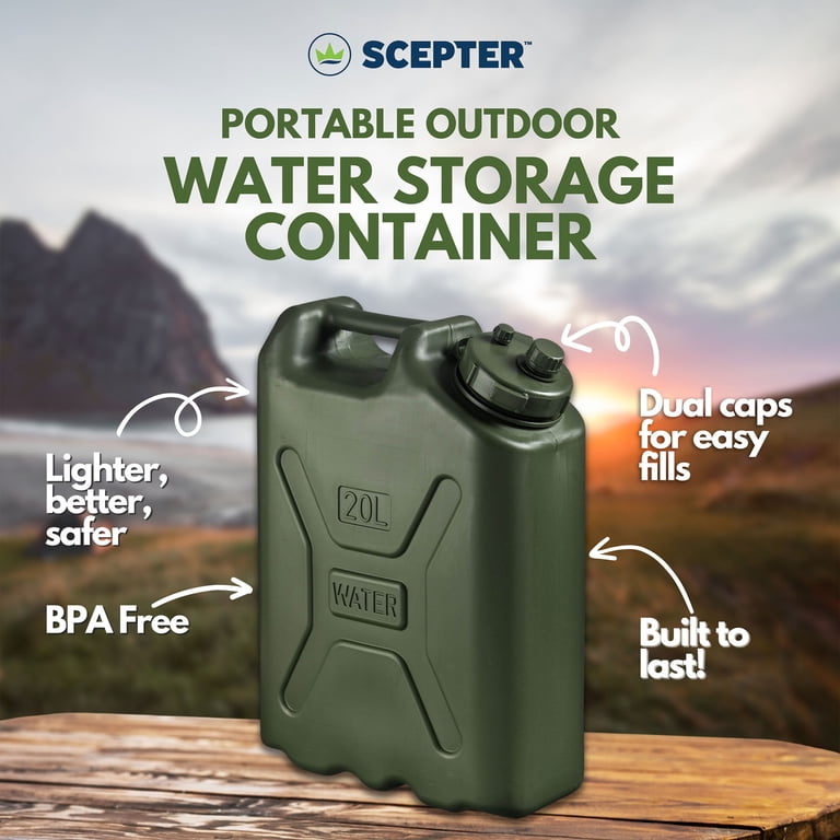 BPA-free Water Storage 5 Gallon Camping Water Container With Spigot - BPA-Free Portable Water Jug Camping Water Container 5 Gallon