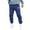Blue, variant on Mens Sweats Mens Joggers Mens Autumn And Winter High Street Fashion Leisure Loose Sports Running Lace Up Pants Sweater Pants Trousers