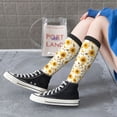 thumbnail image 5 of Pofeuu Brown Leaf Sunflower Print Stockings, Adult Running Hiking Socks for Youth and Adult, 5 of 6