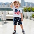 thumbnail image 2 of TAIAOJING Toddler Boys Short Sleeve Cute Fashion Prints T-Shirt Tops Shorts Child Kids Outfits Sets Breathable 18-24M, 2 of 7