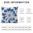 thumbnail image 6 of JRXY Spring Dahlia Pillow Covers, White Gray Navy Blue Pillowcase Modern Gometric Floral Decorations Outdoor Throw Pillows Summer Farmhouse Flower Cushion Case for Sofa Couch,Set of 2 White, 6 of 6