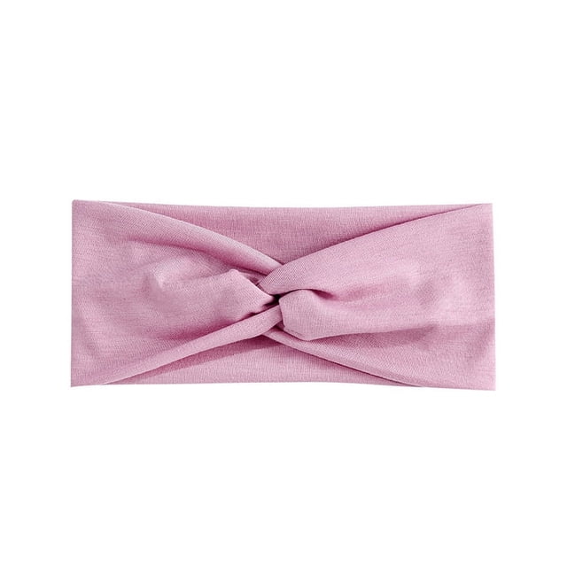 Banda para el cabello en forma de cruz de color caramelo, diadema deportiva para mujer, turbante elástico absorbente de sudor para yoga, tocado de moda