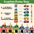 thumbnail image 2 of Juguetes para clasificar y apilar Atoylink para niños pequeños con coches magnéticos, 2 of 7